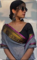 Mul Cotton Saree - Image 3