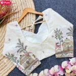 Khadi Cotton Blouse - Off White - Image 2