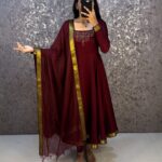 Kolam Anarkali with Dupatta - 2 Colours