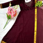 Kolam Anarkali with Dupatta - 2 Colours - Image 3