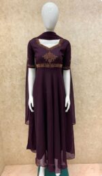 Kolam Georgette Anarkali with Dupatta - 3 Colours