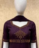 Kolam Georgette Anarkali with Dupatta - 3 Colours - Image 7