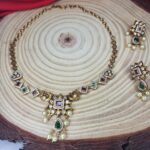 Matte Finish Stone Necklace Set
