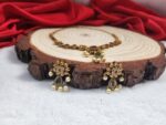 Matte Finish Stone Necklace Set - Image 2