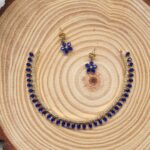 Royal Blue Colour Neckpiece Set