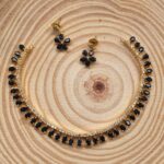 Black Colour Neckpiece Set