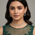 Silver Leaf Pattern Jewelry Set