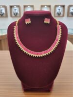 Pink Colour Stones Neckpiece - Image 2