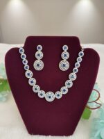 Blue and Silver Necklace Set - Image 2