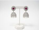 Silver Jumkha with Pink Stones - Image 2