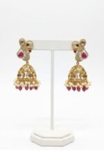 Kundan Jumkha - Red - Image 2
