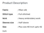 Designer Blouse - 6 Colours - Image 2